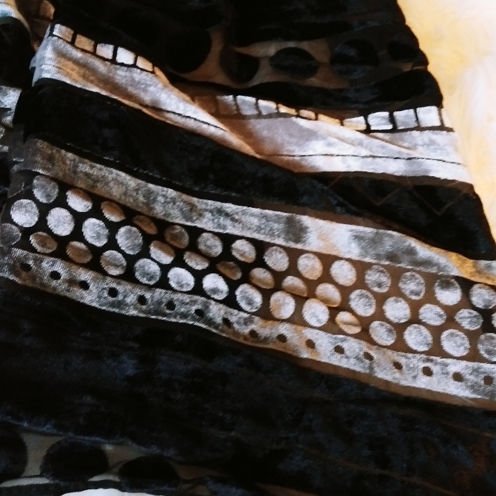 A velvet patterned scarf from charming charlies